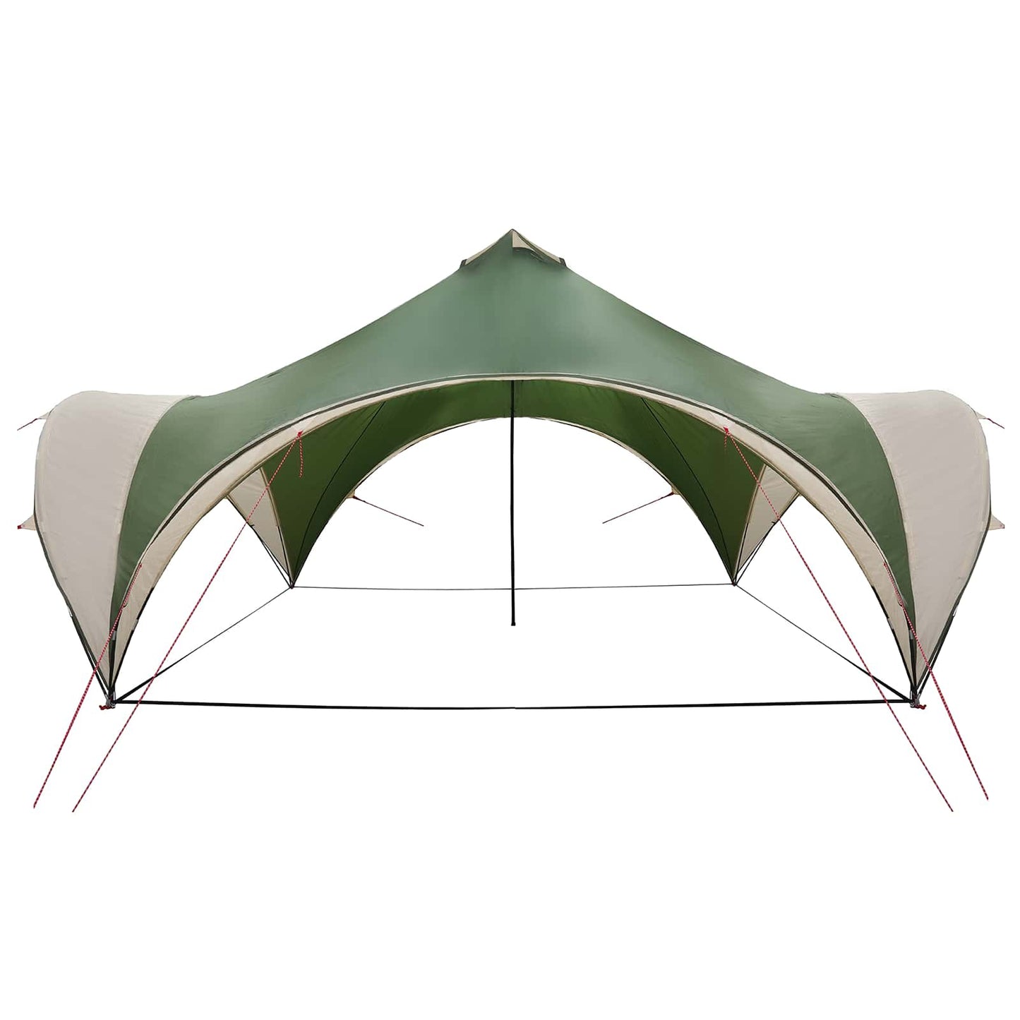 Party Tent med tag Grøn 500 x 500 x 350 cm Polyester og Stål