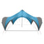 Party Tent med tag Blå 500 x 500 x 350 cm Polyester og Stål