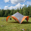 Party Tent Grå og orange 500 x 500 x 350 cm Polyester og Stål