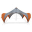 Party Tent Grå og orange 500 x 500 x 350 cm Polyester og Stål