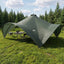 Party Tent Army grøn 500 x 500 x 350 cm Polyester og Stål