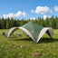 Party Tent med tag Grøn 400 x 400 x 320 cm Polyester og Stål