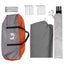 Party Tent Grå og orange 400 x 400 x 320 cm Polyester og Stål