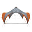 Party Tent Grå og orange 400 x 400 x 320 cm Polyester og Stål