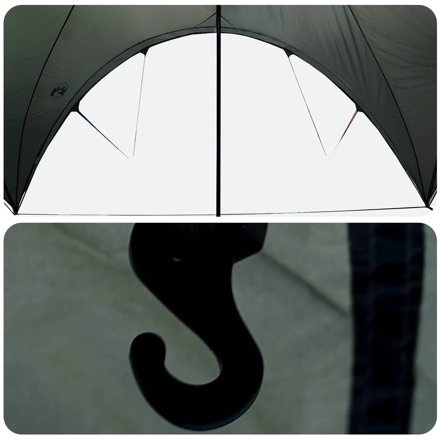Party Tent Army grøn 400 x 400 x 320 cm Polyester og Stål