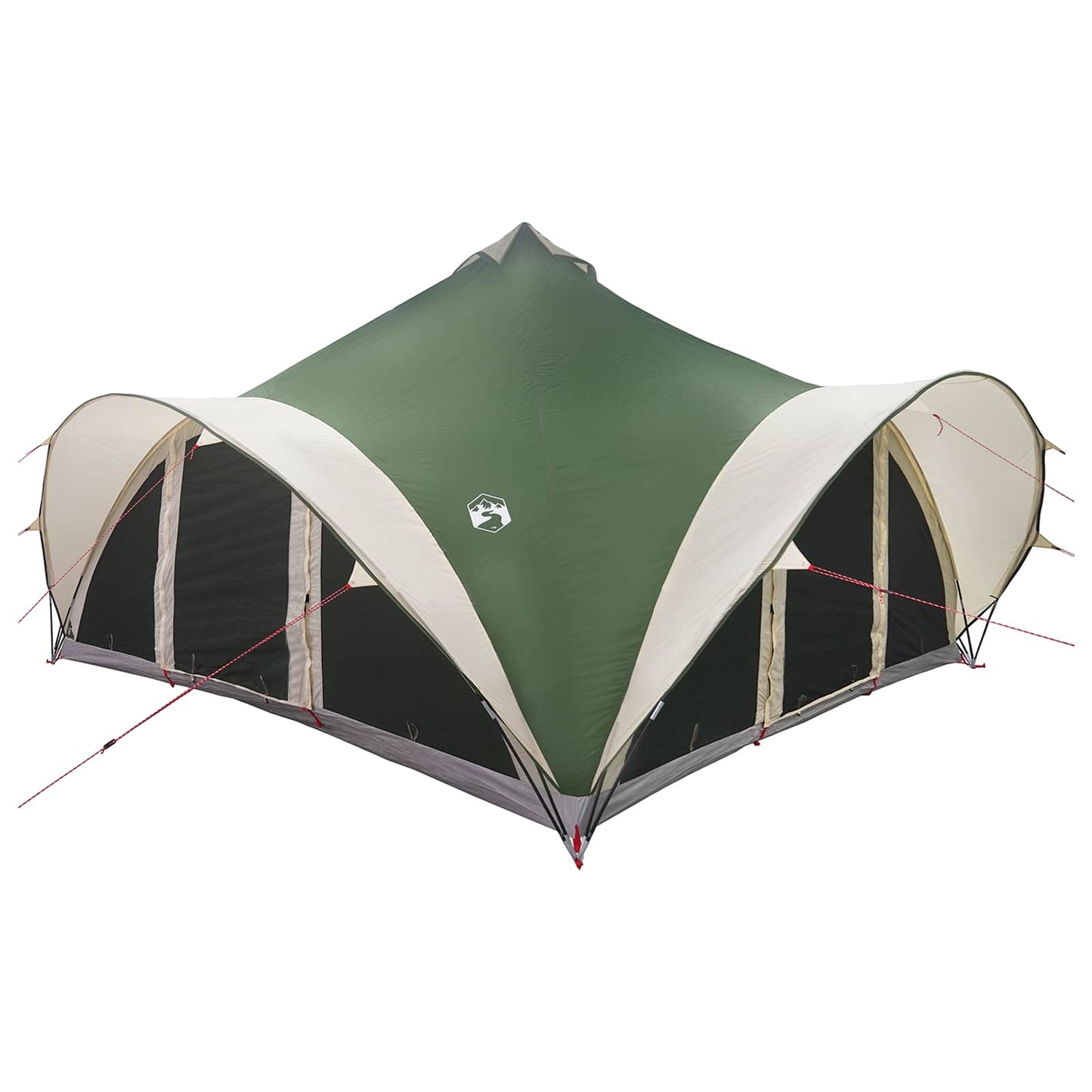 Tipi telt med tag Grøn 18-Personer Polyester og Stål