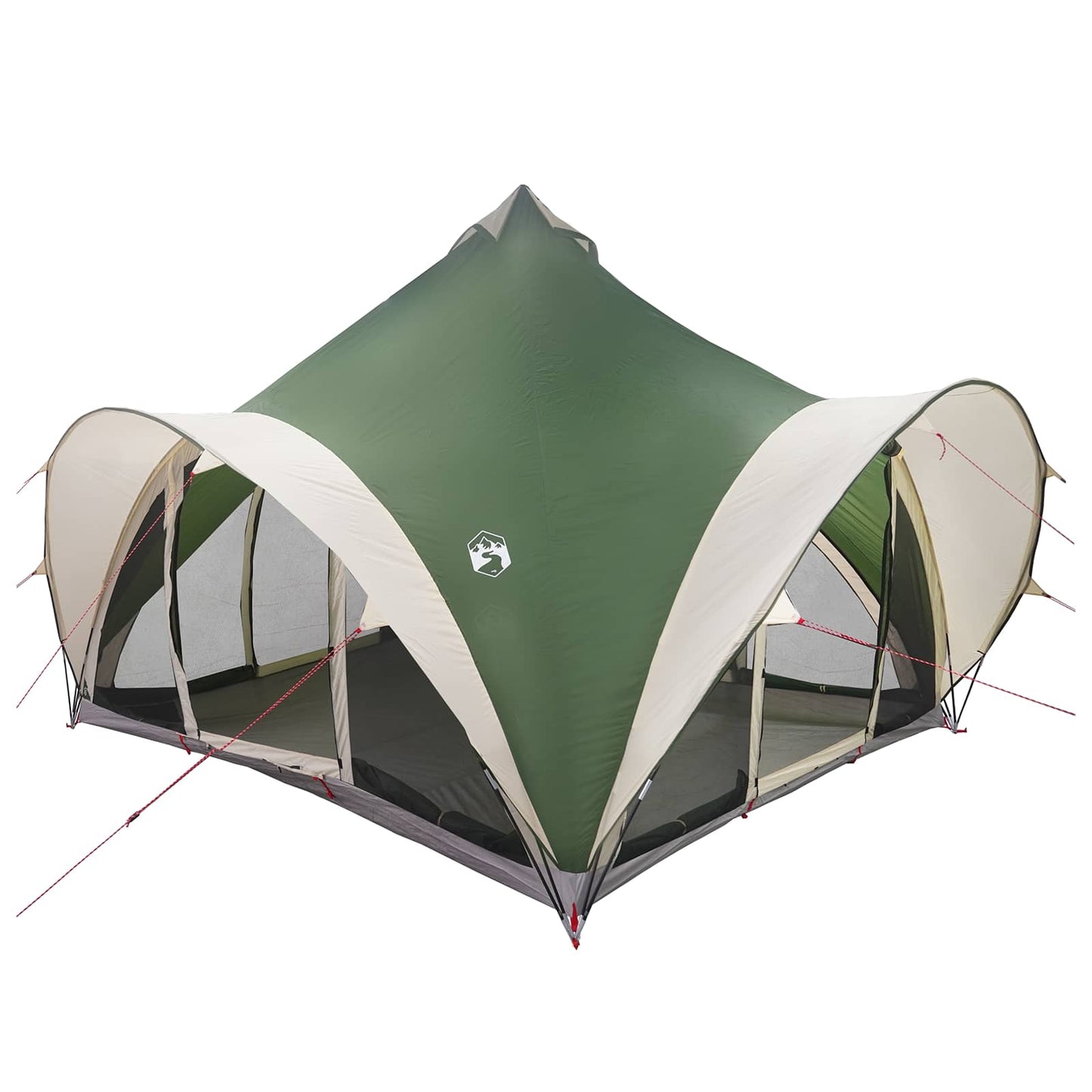 Tipi telt med tag Grøn 6-personers Polyester og Stål