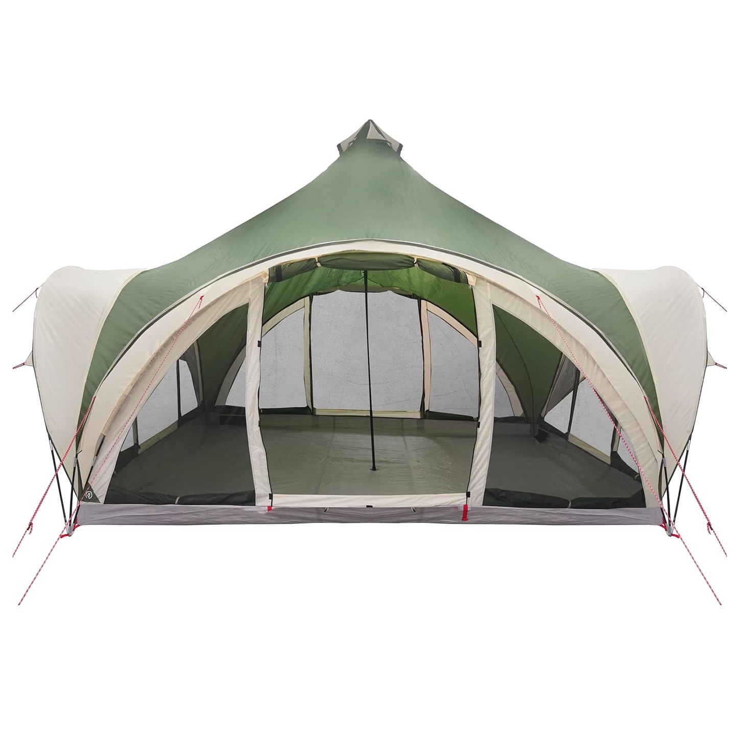 Tipi telt med tag Grøn 6-personers Polyester og Stål
