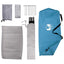 Camping telt med tag med luftventil Blå 275 x 215 x 125 cm