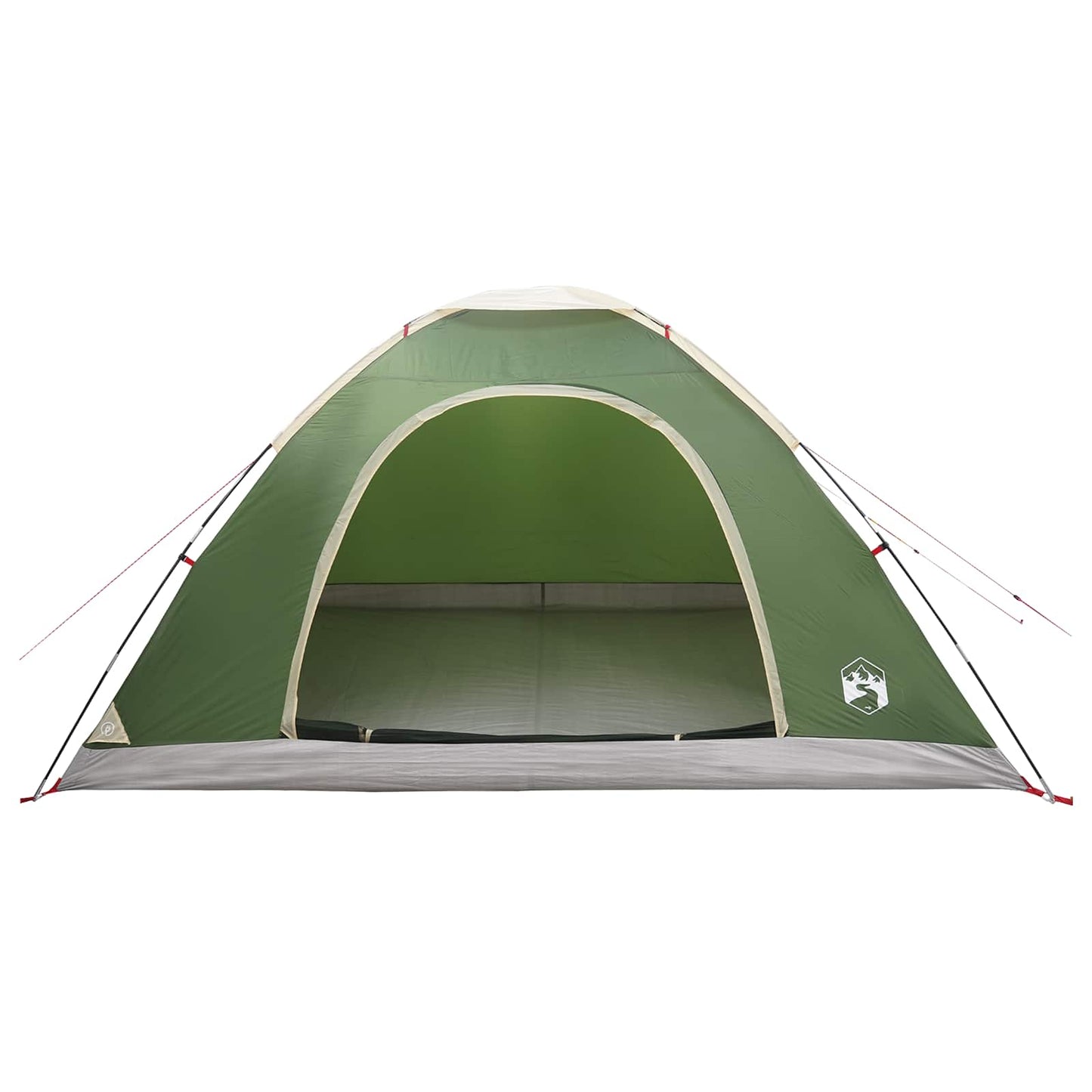 Camping telt med tag med luftventil Grøn 335 x 275 x 180 cm