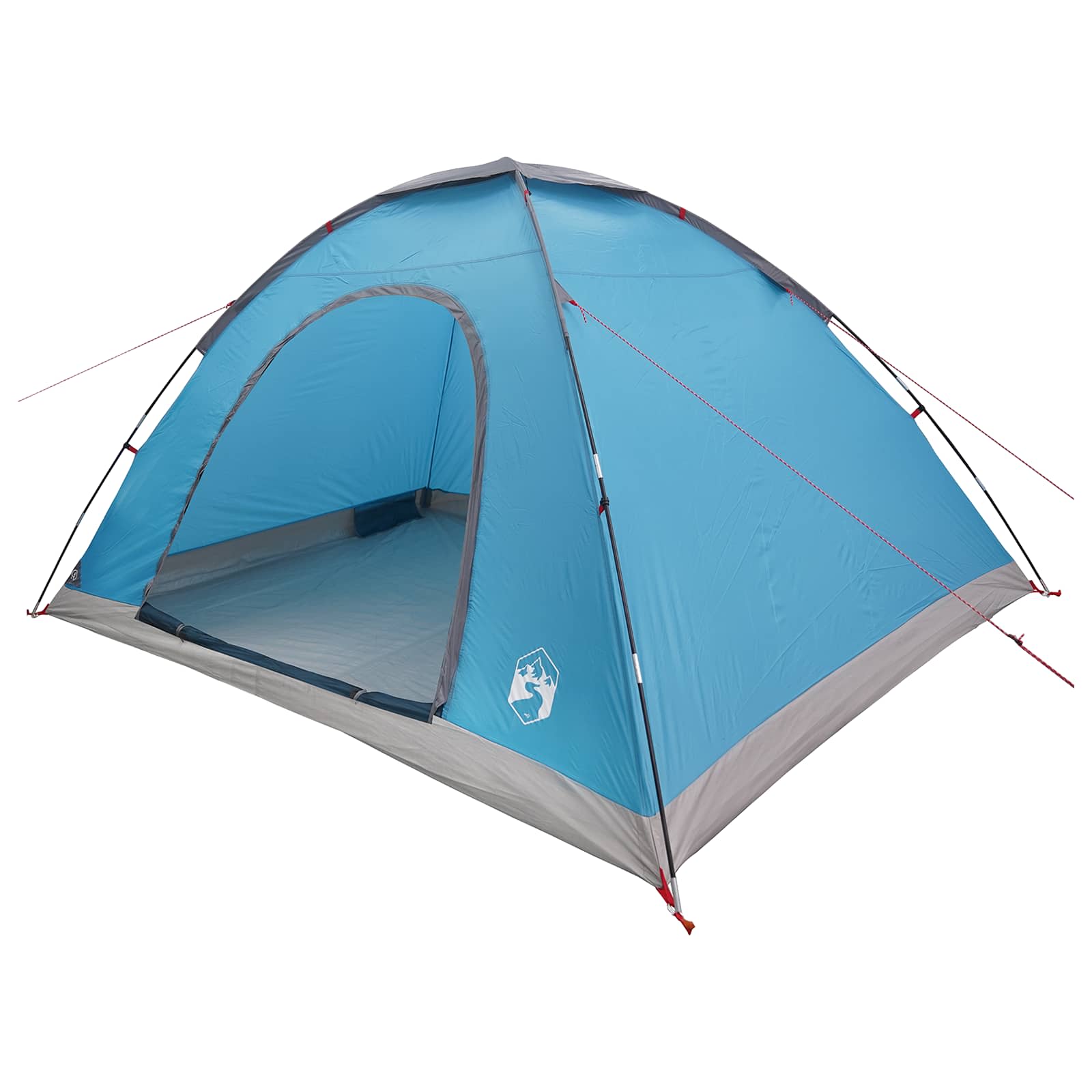 Camping telt med tag med luftventil Blå 335 x 275 x 180 cm