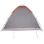 Camping telt med tag Grå og orange 335 x 275 x 180 cm