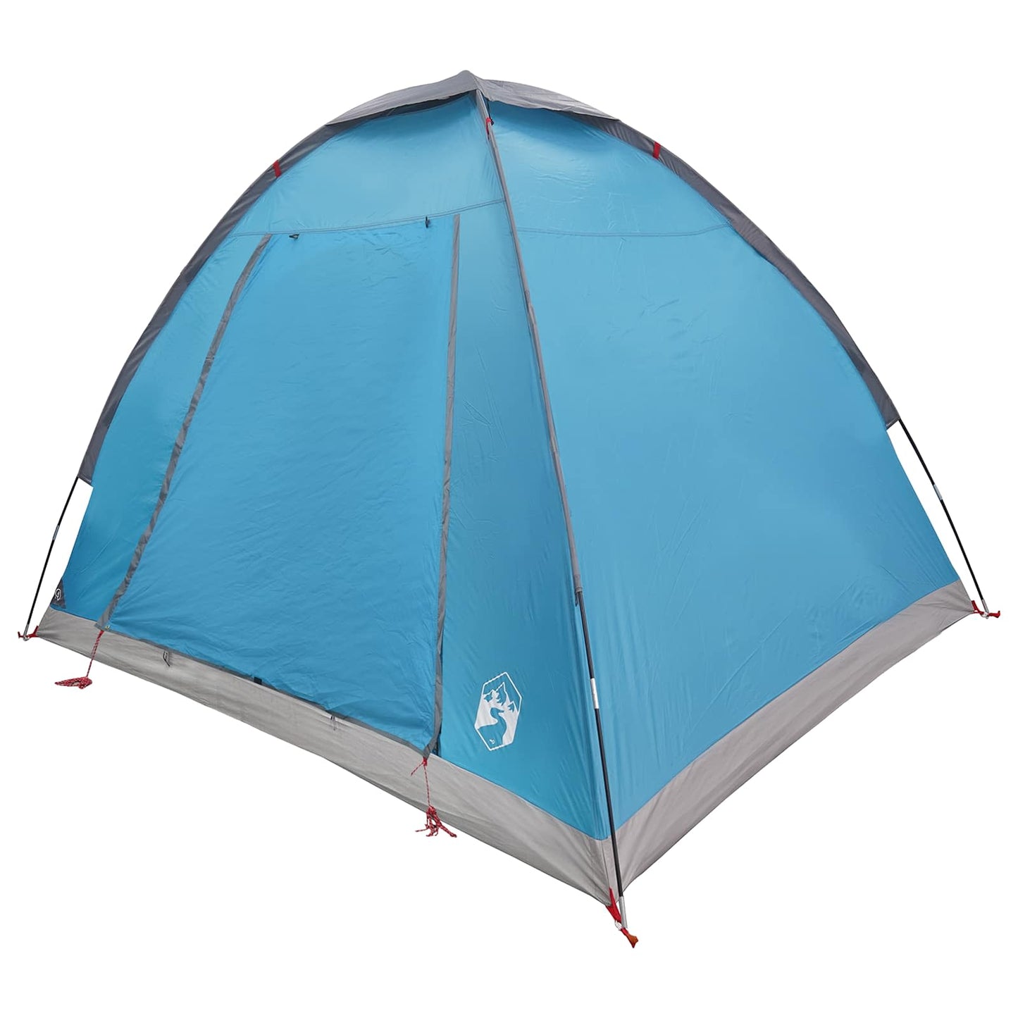 Camping telt med tag Blå 2-personers Polyester og Stål