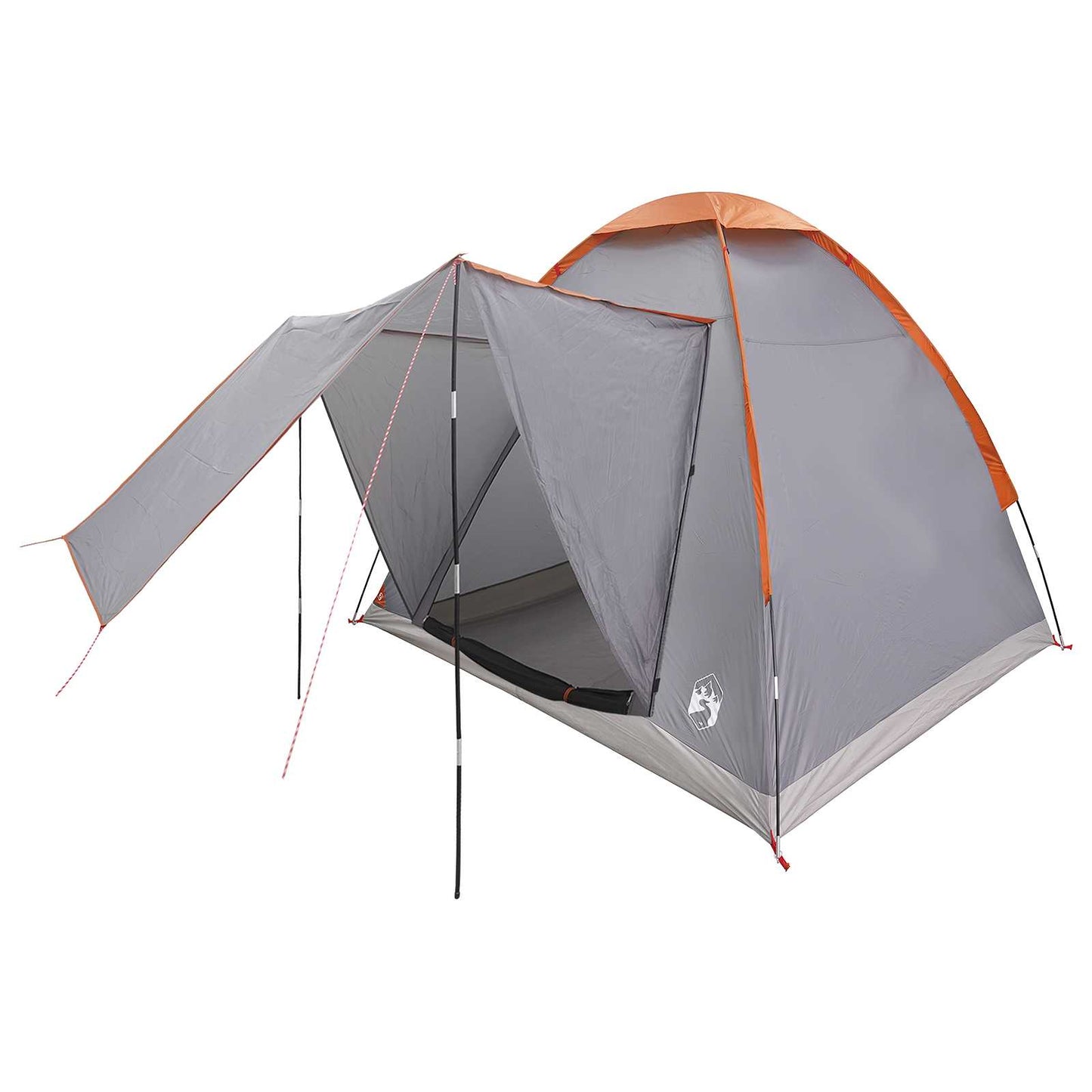 Camping telt Grå og orange 2-personers Polyester og Stål