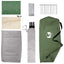 Camping telt med tag Grøn 4-personers Polyester og Stål