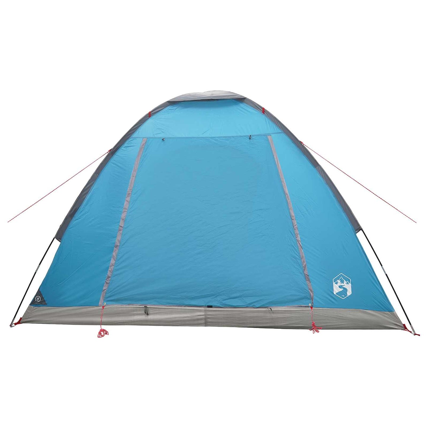 Camping telt med tag Blå 4-personers Polyester og Stål