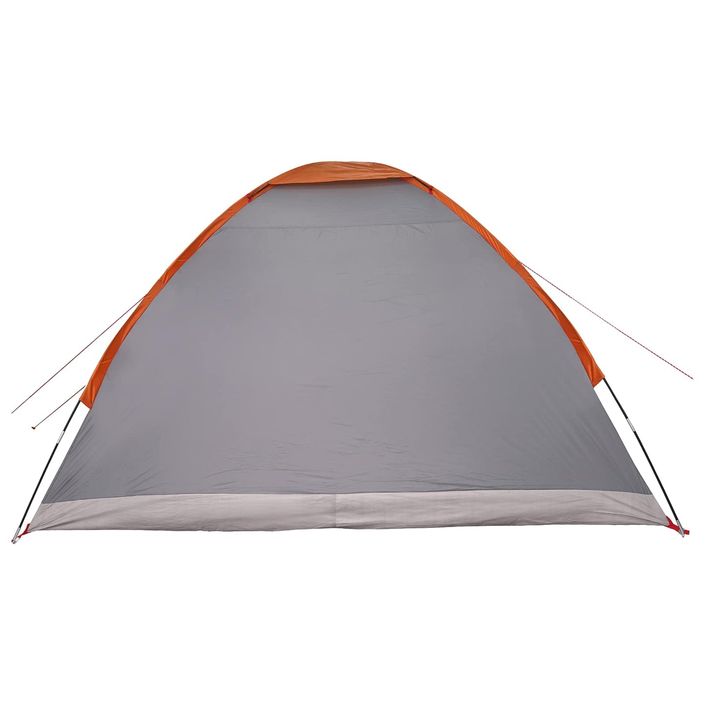 Camping telt Grå og orange 4-personers Polyester og Stål