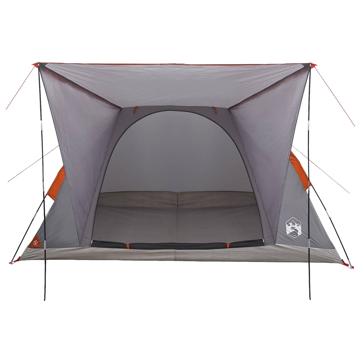Camping telt Grå og orange 4-personers Polyester og Stål