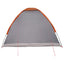 Camping telt Grå og orange 4-personers Polyester og Stål