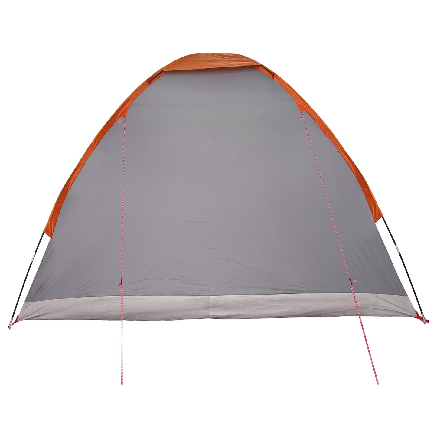 Camping telt Grå og orange 4-personers Polyester og Stål
