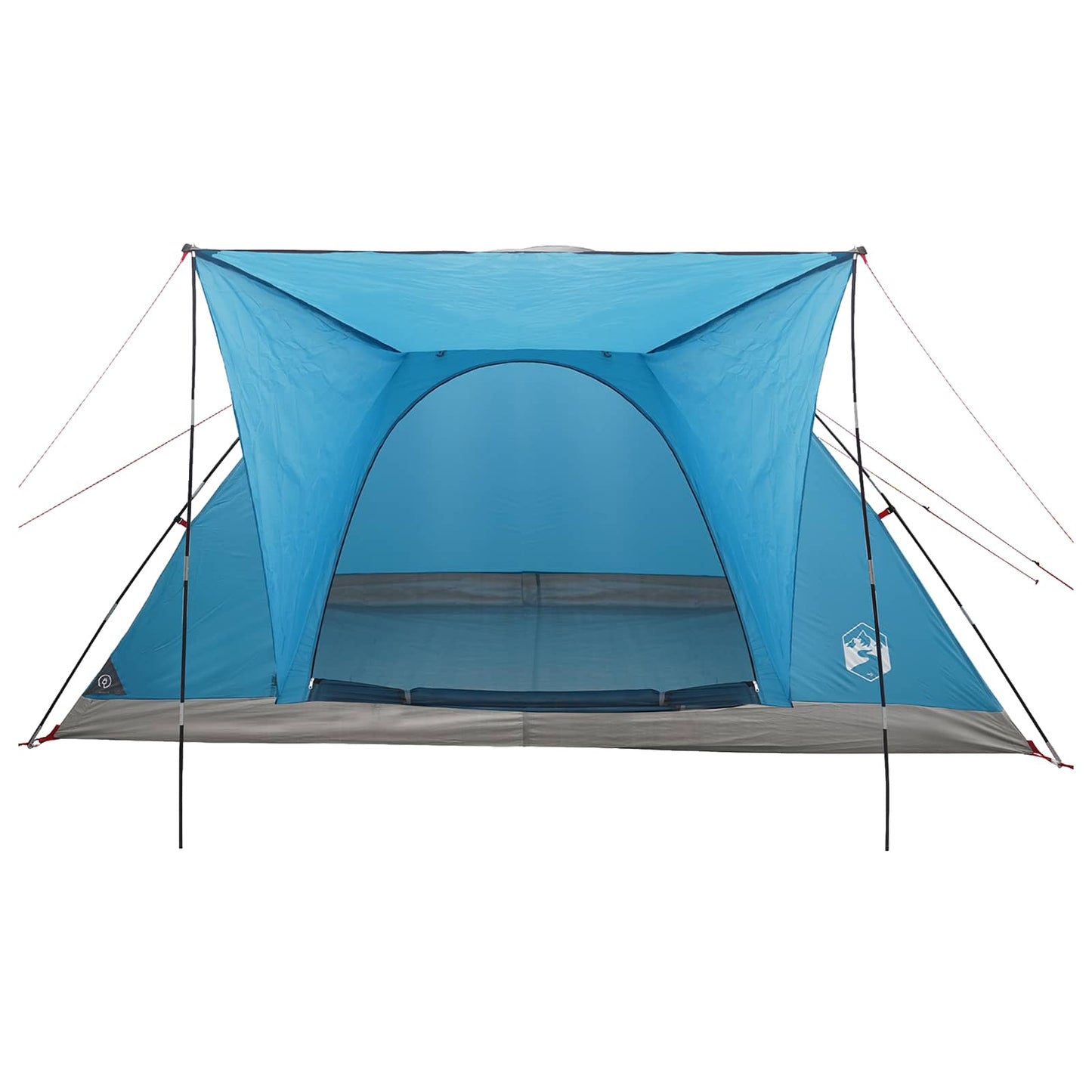 Camping telt med tag Blå 6-personers Polyester og Stål