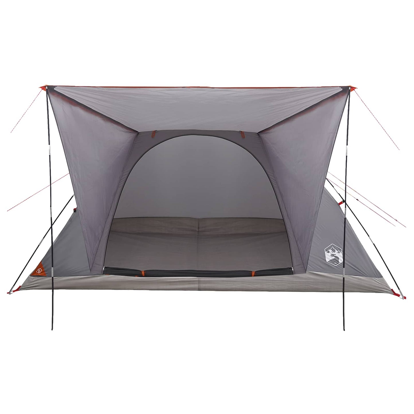 Camping telt Grå og orange 6-personers Polyester og Stål