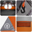 Tunneltelt Grå og orange 427 x 305 x 205 cm Polyester og Stål