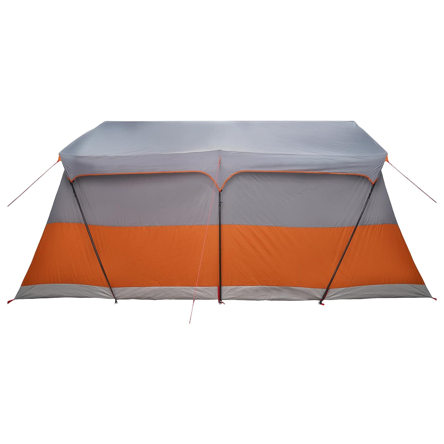 Familietelt Grå og orange 487 x 340 x 216 cm Polyester og Stål