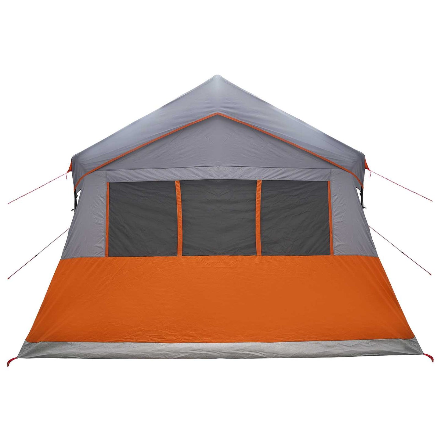Familietelt Grå og orange 487 x 340 x 216 cm Polyester og Stål