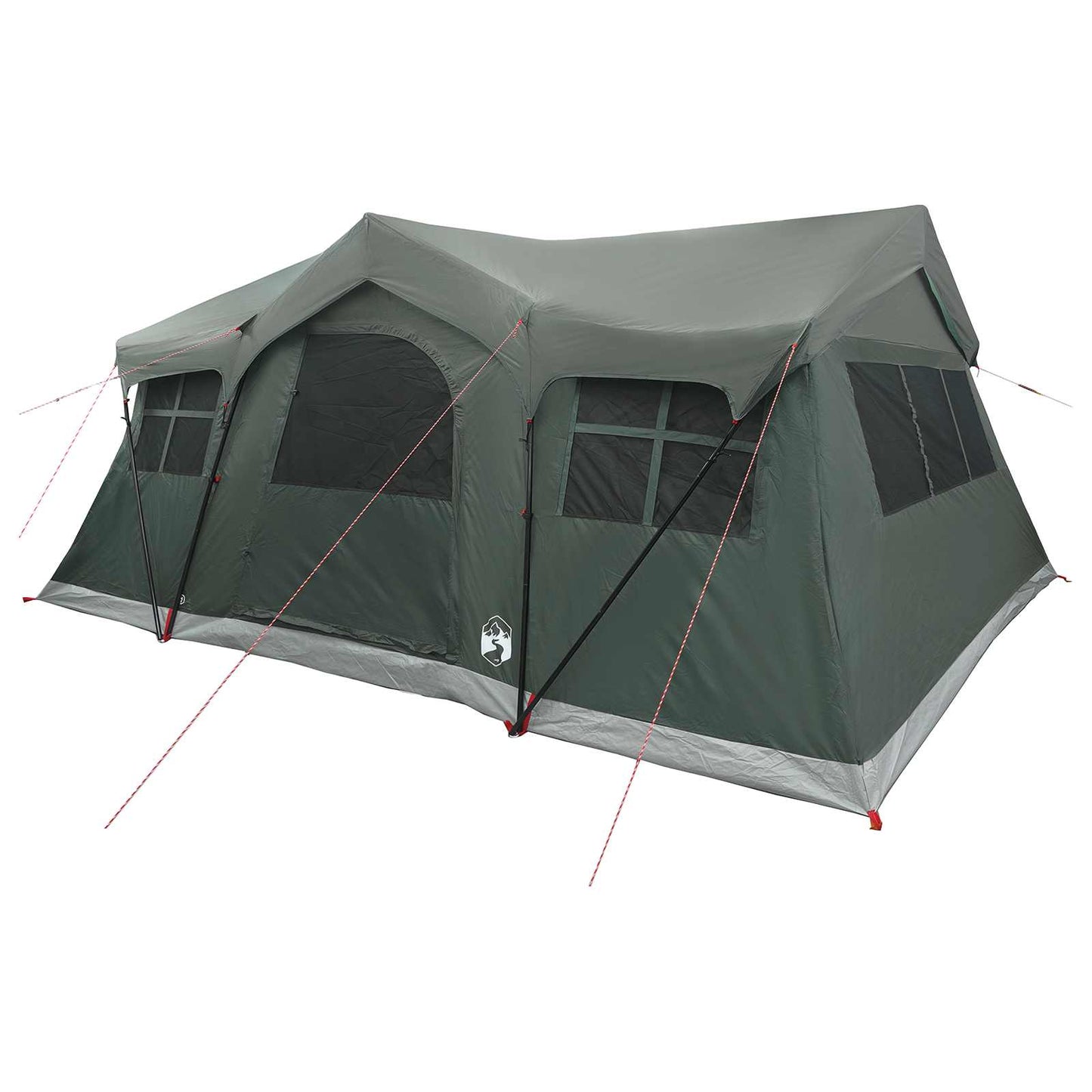 Familietelt Army Grøn 487 x 340 x 216 cm Polyester og Stål