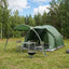 Tunneltelt med tag Grøn 370 x 275 x 210 cm Polyester og Stål