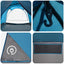 Tunneltelt med tag Blå 370 x 275 x 210 cm Polyester og Stål
