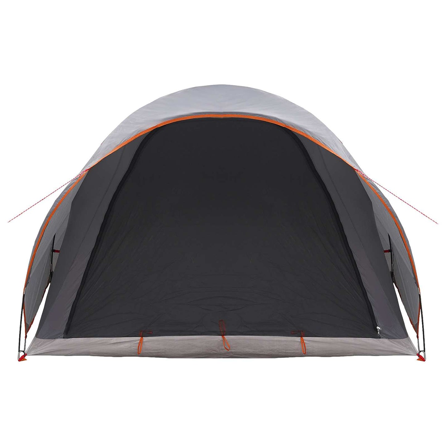 Tunneltelt Grå og orange 370 x 275 x 210 cm Polyester og Stål