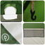 Side Telt med tag Grøn 410 x 410 x 250 cm Polyester og Stål