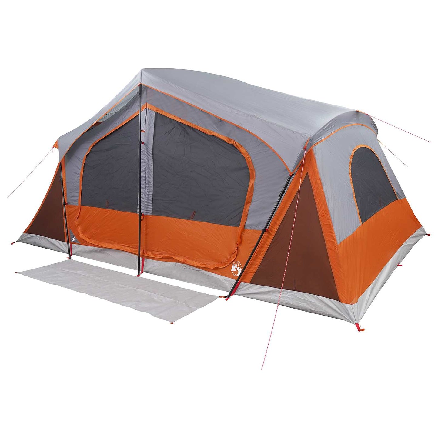 Hyttetelt Grå og orange 480 x 273 x 205 cm Polyester og Stål