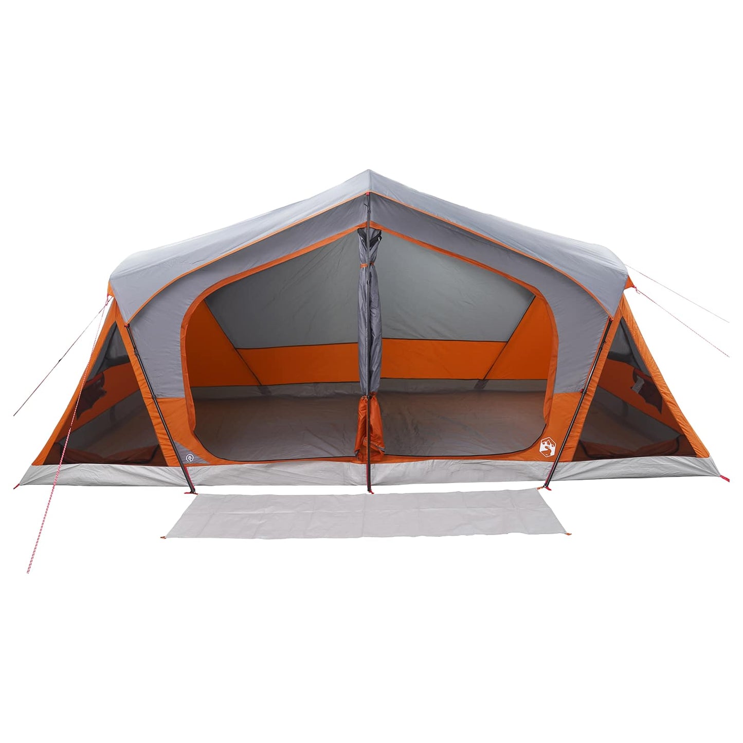 Hyttetelt Grå og orange 480 x 273 x 205 cm Polyester og Stål