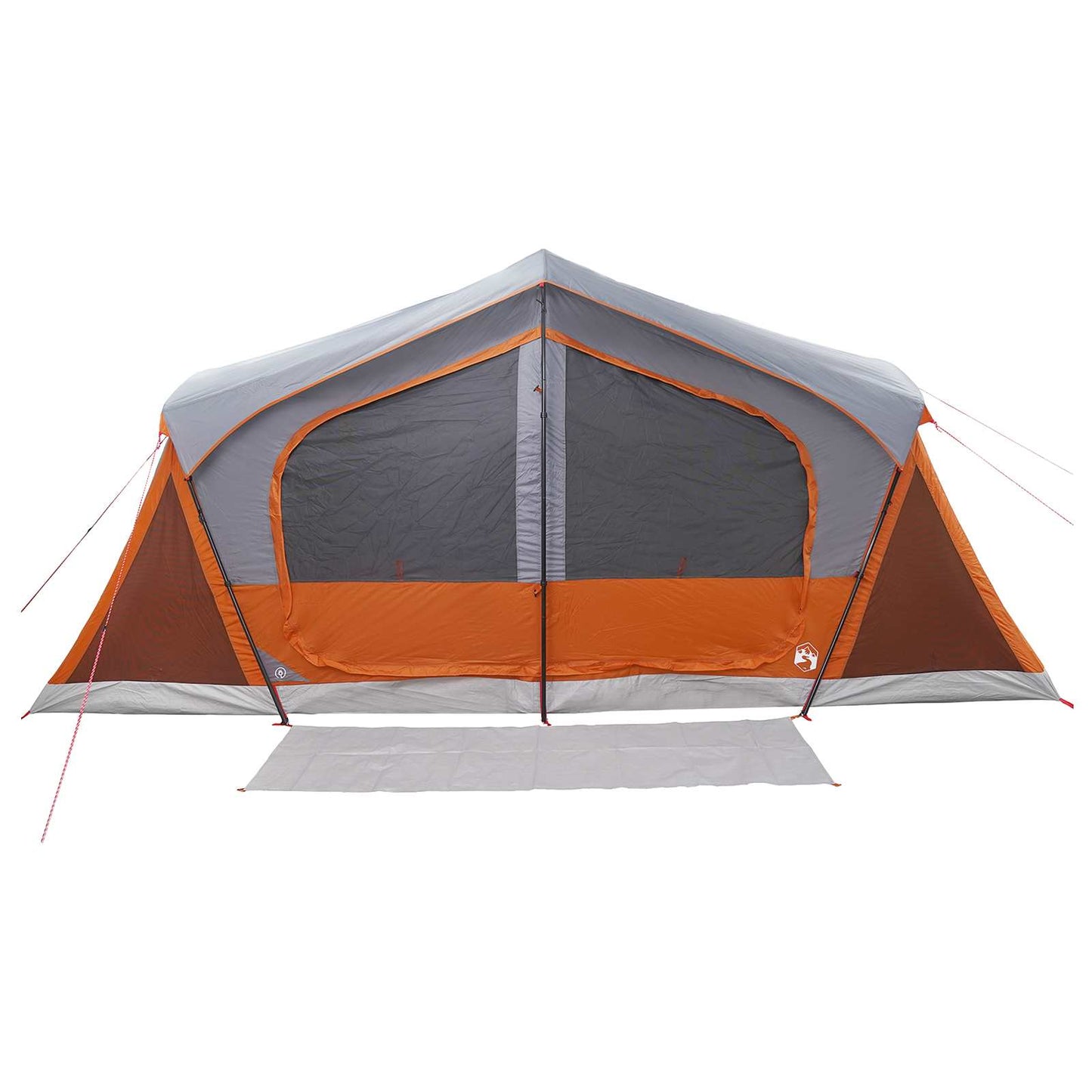 Hyttetelt Grå og orange 480 x 273 x 205 cm Polyester og Stål