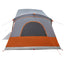 Hyttetelt Grå og orange 480 x 273 x 205 cm Polyester og Stål