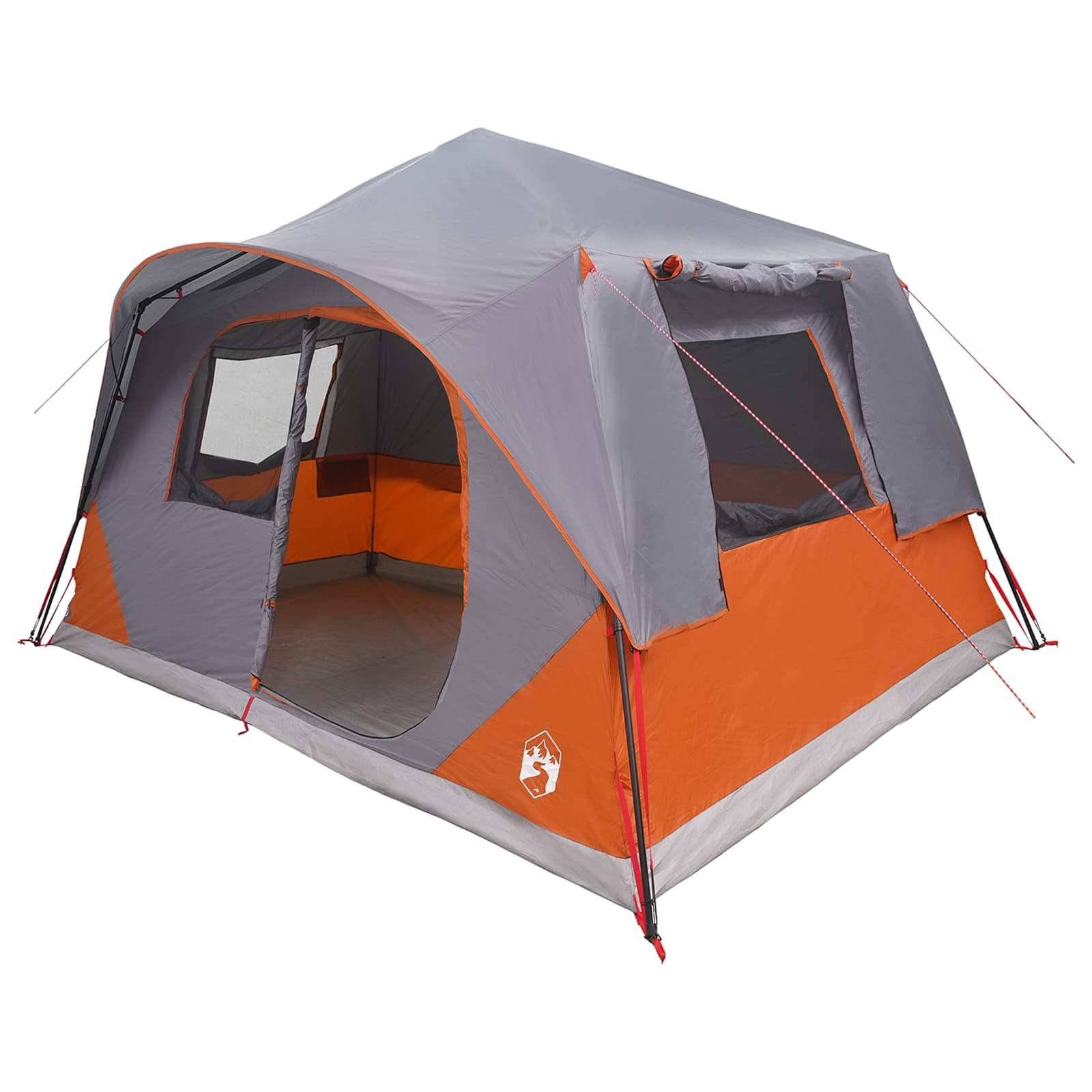 Øjeblikkeligt Telt med tag Grå og orange 365 x 380 x 200 cm billede