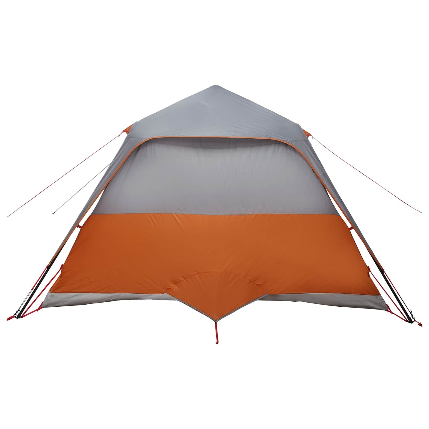 Familietelt Grå og orange 305 x 275 x 190 cm Polyester og Stål
