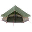 Tipi telt med tag Grøn 700 x 700 x 395 cm Polyester og Stål