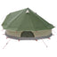Tipi telt med tag Grøn 700 x 700 x 395 cm Polyester og Stål
