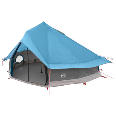 Tipi telt med tag Blå 700 x 700 x 395 cm Polyester og Stål