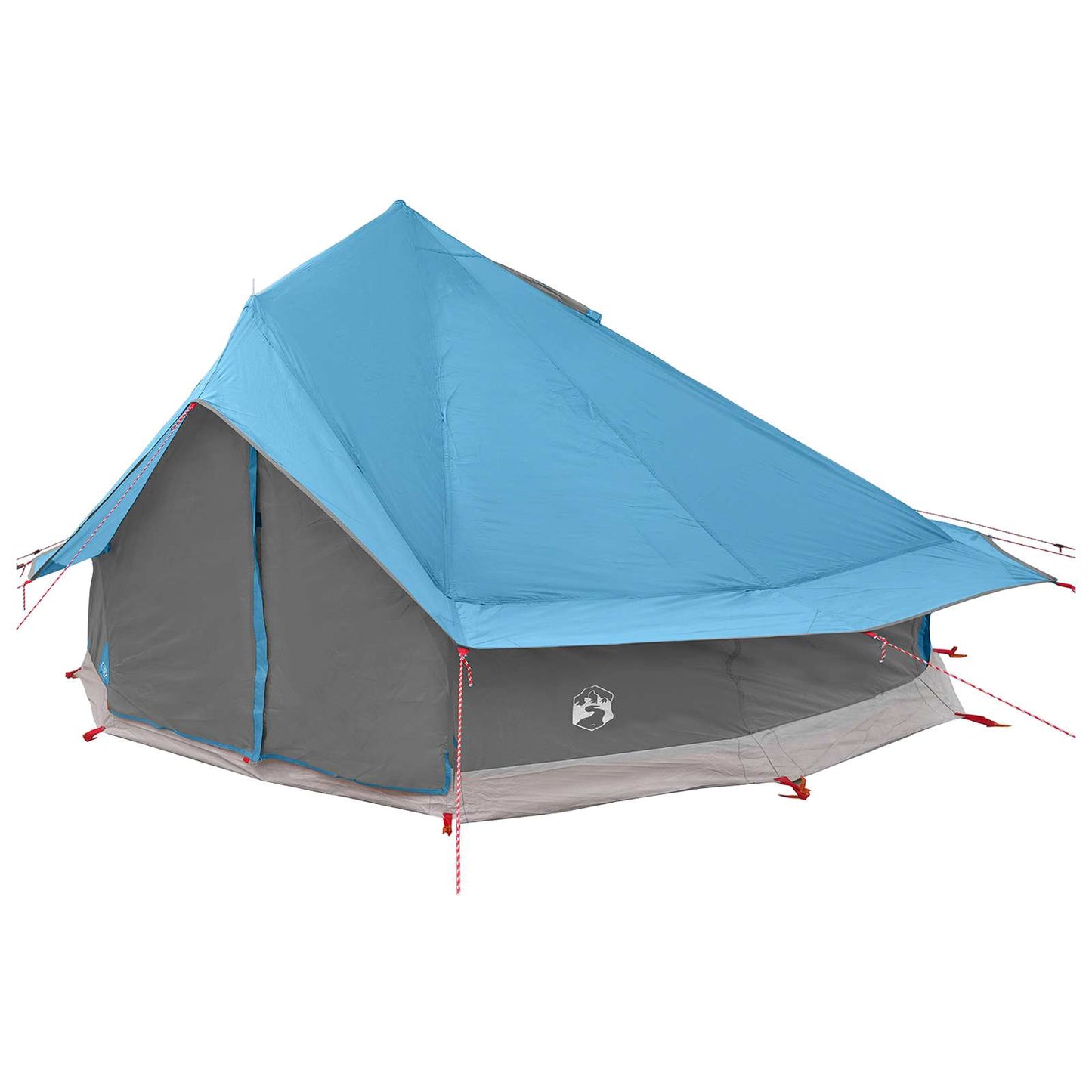 Tipi telt med tag Blå 700 x 700 x 395 cm Polyester og Stål