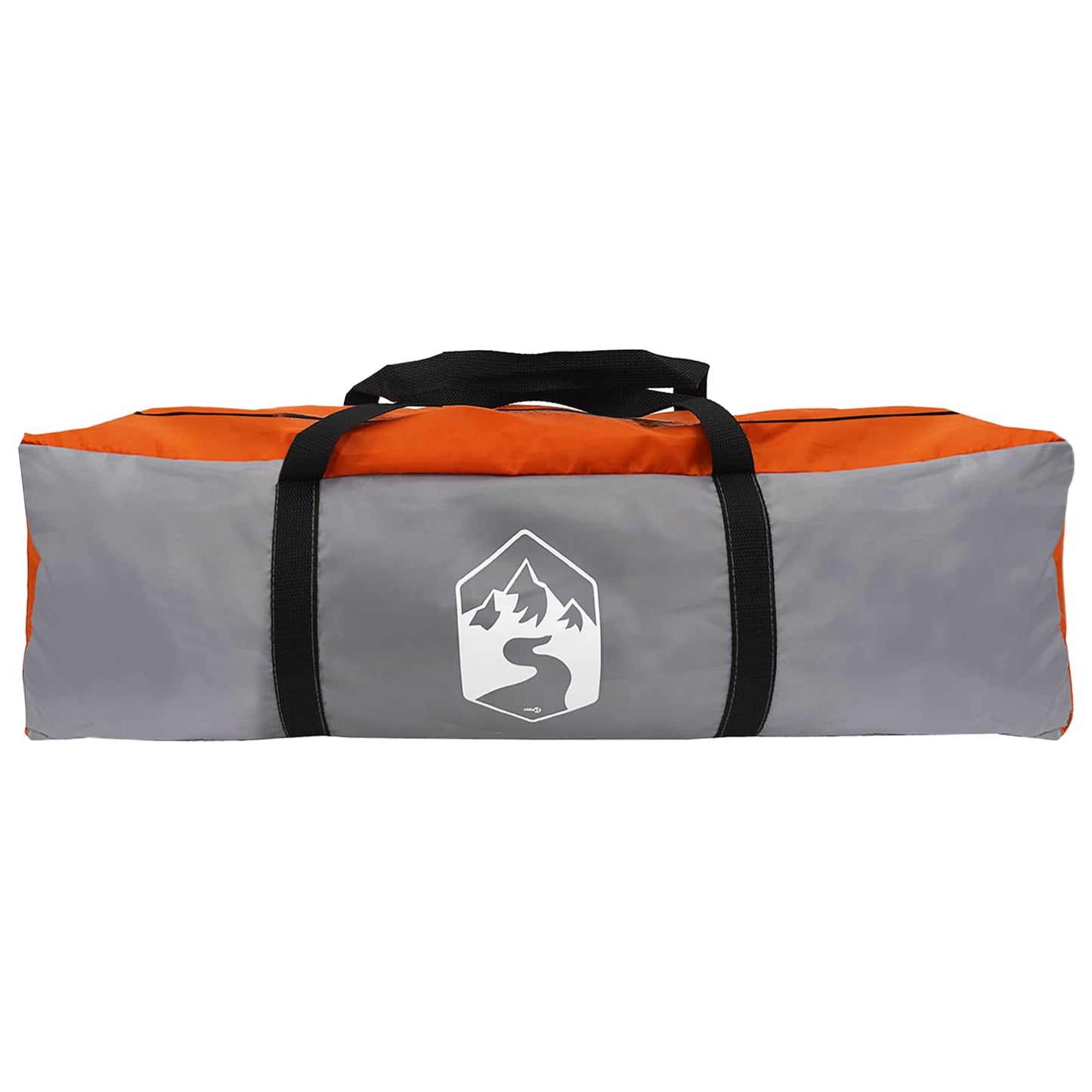 Tipi telt Grå og orange 700 x 700 x 395 cm Polyester og Stål