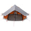 Tipi telt Grå og orange 700 x 700 x 395 cm Polyester og Stål