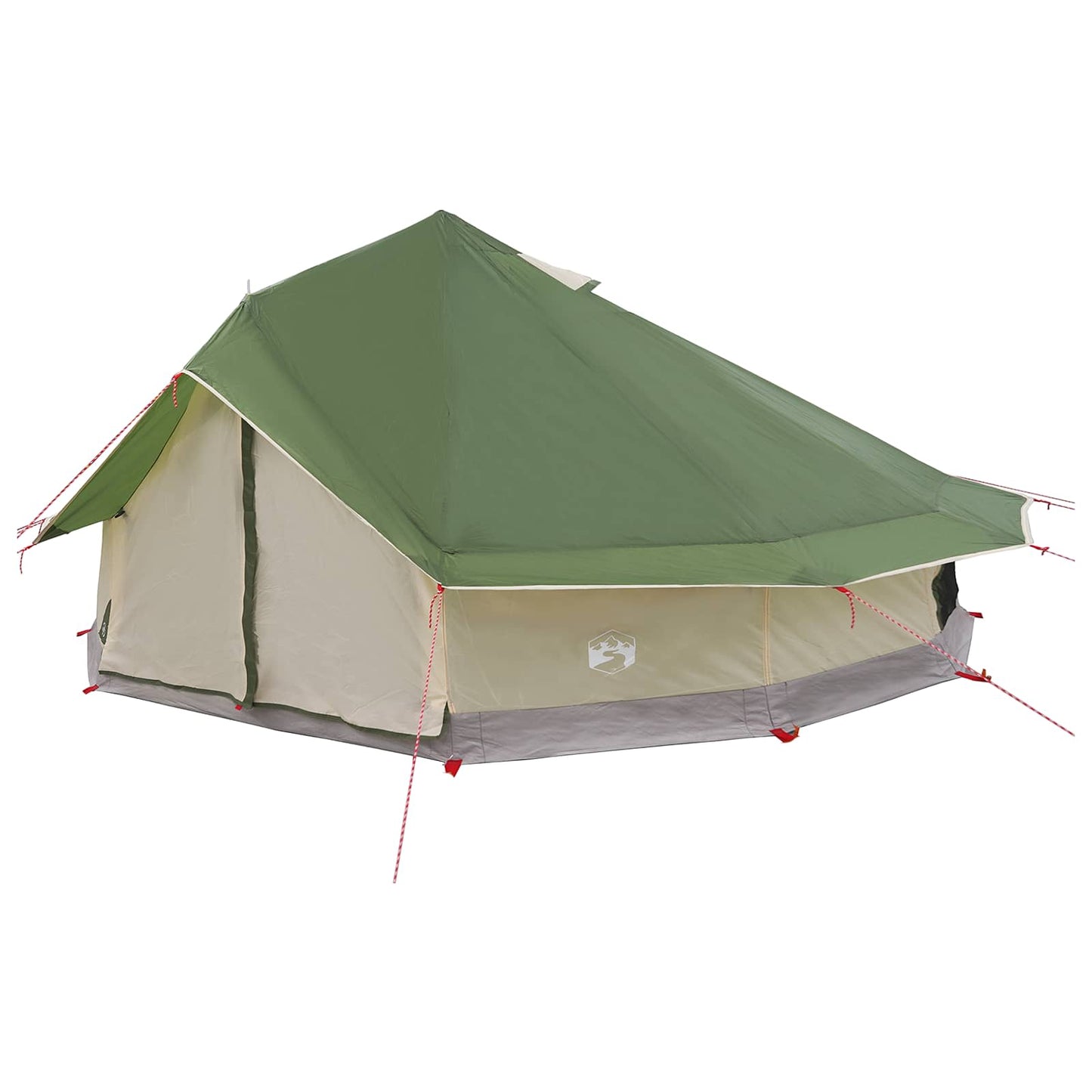 Tipi telt med tag Grøn 800 x 800 x 430 cm Polyester og Stål