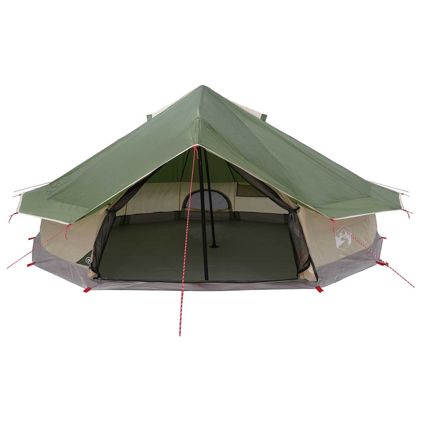 Tipi telt med tag Grøn 800 x 800 x 430 cm Polyester og Stål