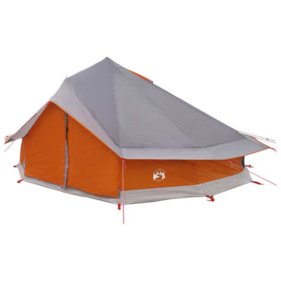 Tipi telt Grå og orange 800 x 800 x 430 cm Polyester og Stål