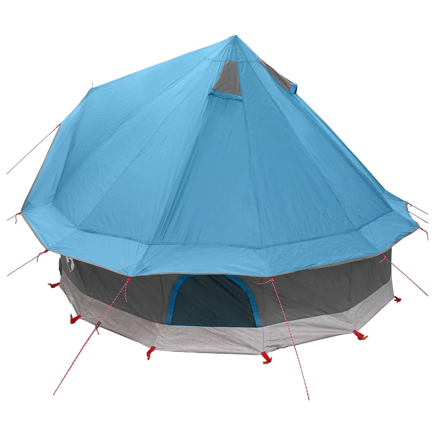 Tipi telt med tag Blå 250 x 250 cm Polyester og Stål